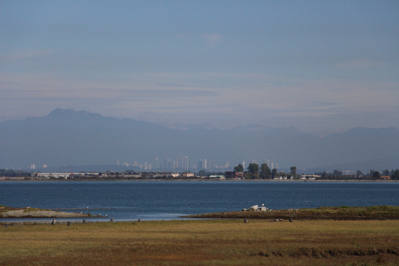 Blickvon Tsawwassen nach Vancouver